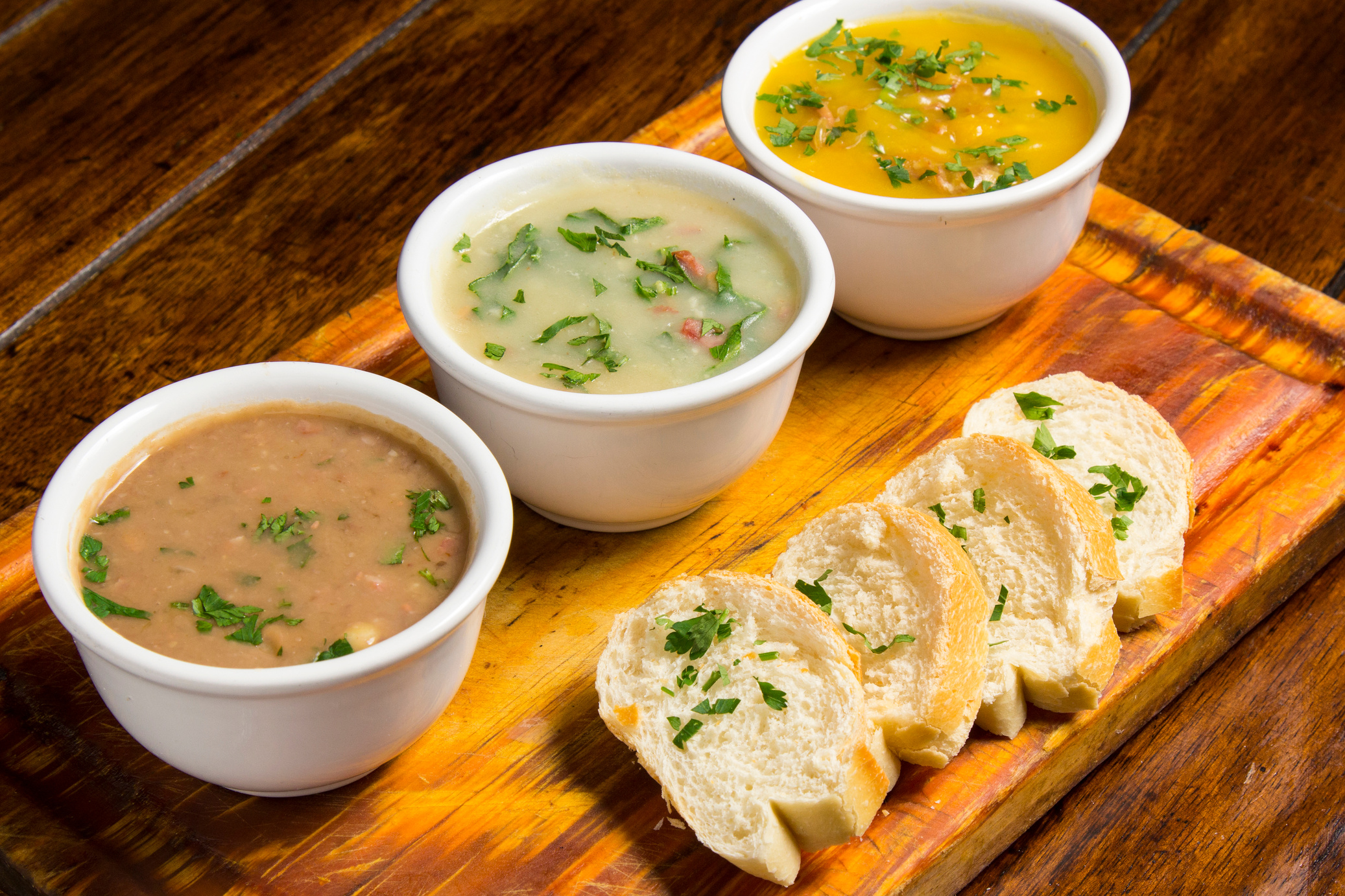 Mix of various broths